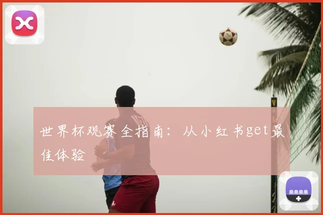 世界杯观赛全指南：从小红书get最佳体验